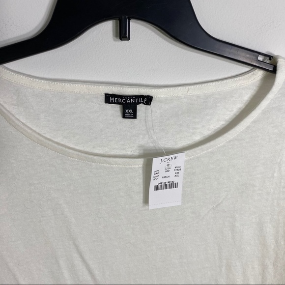 J.Crew Flutter Sleeve White Top NWT XXL Women’s - Picture 4 of 4